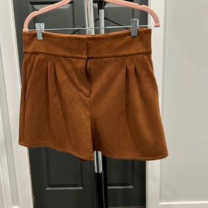 Suede shorts
